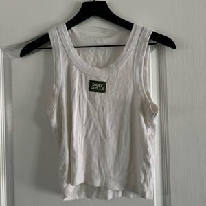 Daily Drills Classic White Tank Top